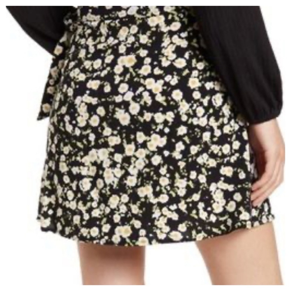 Abound Floral Wrap Skirt